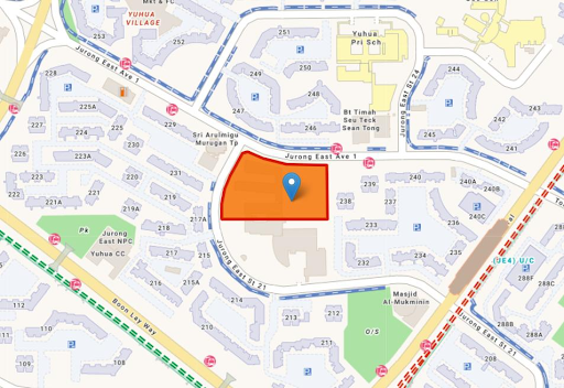 Jurong East Avenue 1 EC site location. Source