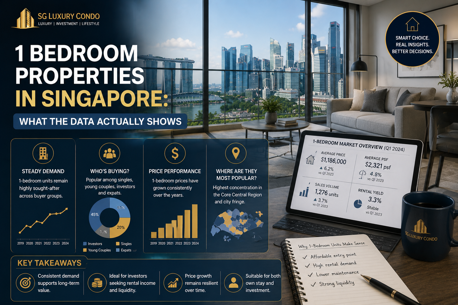 1 Bedroom Properties in Singapore