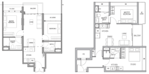 Comparison-traditional-2BR-vs-2BR-dual-key-layout-
