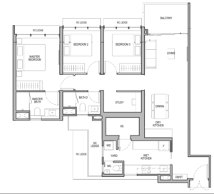 Example-of-Efficient-3-Bedroom-Layout