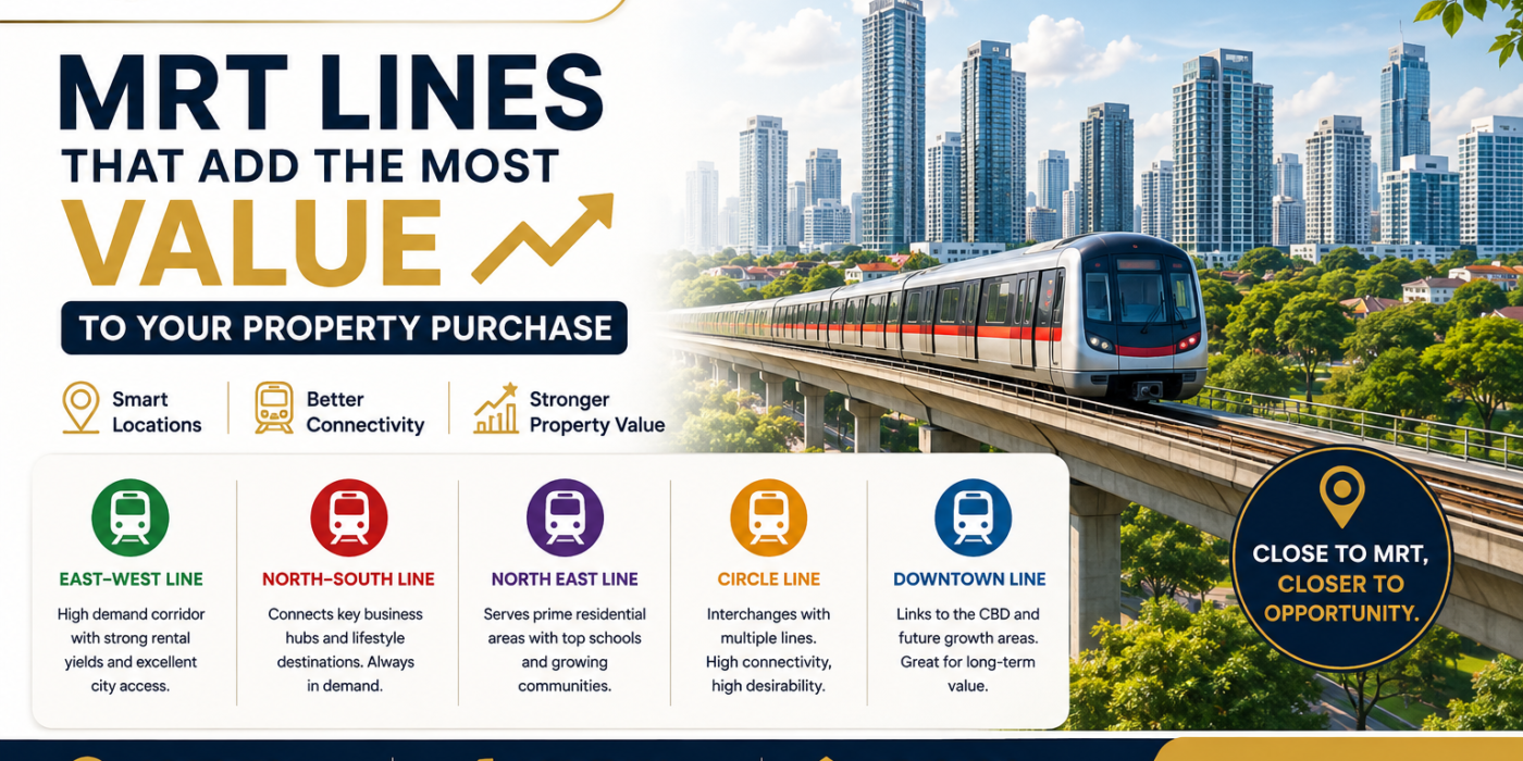 MRT Lines That Add the Most Value to Your Property Purchase