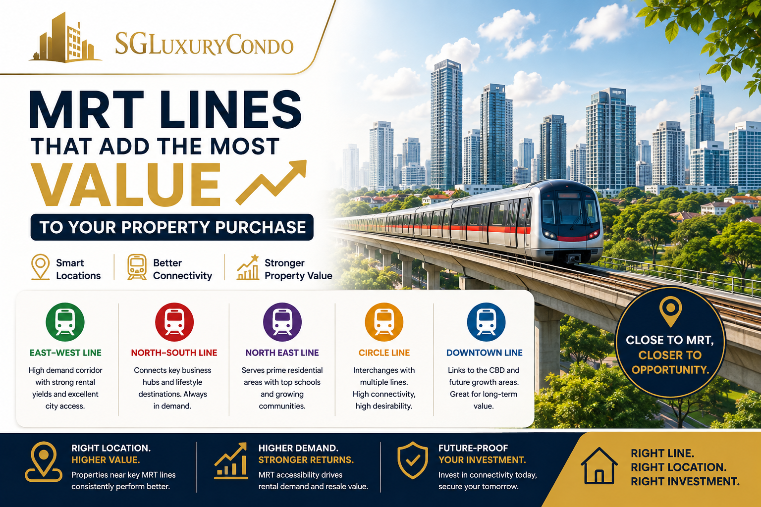 MRT Lines That Add the Most Value to Your Property Purchase